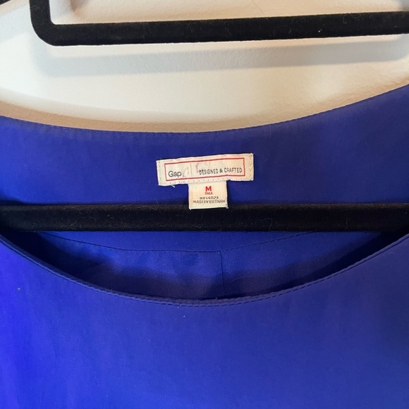 Gap women’s fully lined royal blue belted shift dress size medium - Picture 2 of 6